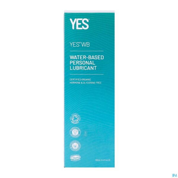Packshot Yes Wb Glijmiddel Waterbasis Tube 100ml