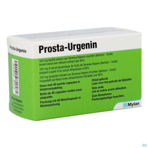 Packshot Prosta Urgenin 320mg Pi Pharma Zachte Caps 40