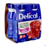 Packshot Delical Fruitdrink Druiven 4x200ml