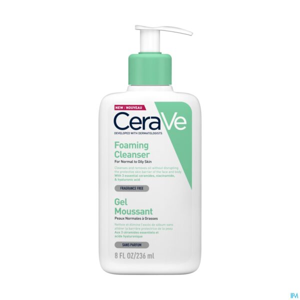 Packshot Cerave Reiningsgel Schuimend 236ml Packshot Cerave Reiningsgel Schuimend 236ml