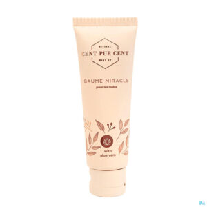 Packshot Cent Pur Cent Handcreme Baume Miracle Tube 50ml