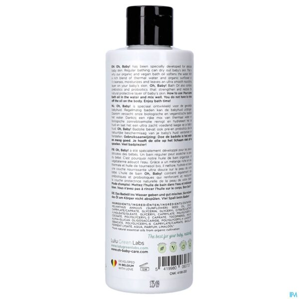 Packshot Oh Baby Badolie 250ml