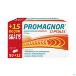 Packshot Promagnor: Hoog Gedoseerd Magnesium 450mg (90+15 capsules)