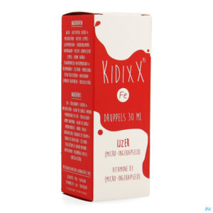 Packshot Kidixx Fe Siroop 30ml
