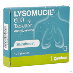 Packshot Lysomucil 600 Tabl 10 X 600mg