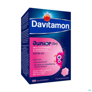Packshot Davitamon Junior Framboos V1 Comp 120