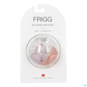 Packshot Frigg Fopspenen Butterfly T1 Silicon Lilac/peach 2