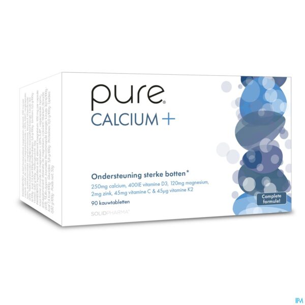 Packshot Pure Calcium+ Kauwtabl 90