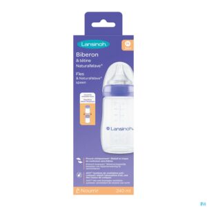 Packshot Lansinoh Zuigfles Natural Wave 240ml