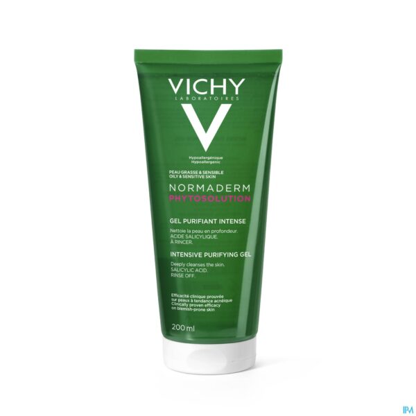 Packshot Vichy Normaderm Intens Zuiverende Gel 200ml Packshot Vichy Normaderm Intens Zuiverende Gel 200ml