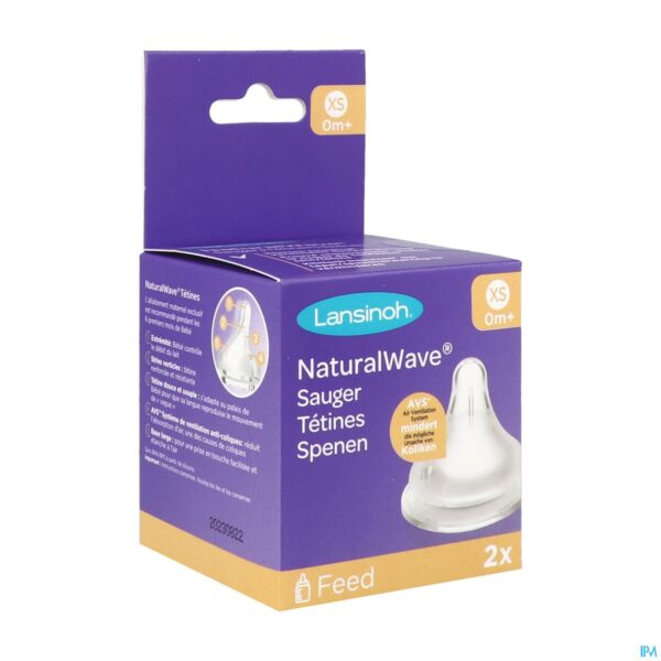 Packshot Lansinoh Speen Natural Wave Mate Xs 2