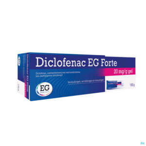 Packshot Diclofenac EG Forte 20Mg/G Gel Tube 100G
