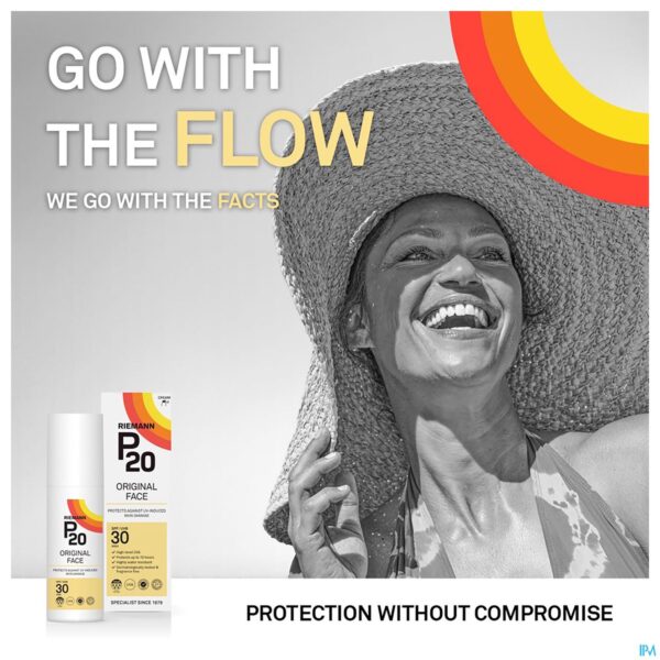 Lifestyle_image P20 Zonnecreme Gezicht Spf30 50g