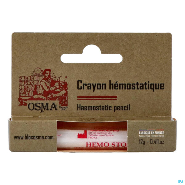 Packshot Pharmex Hemo-stop Bloedstelpende Stift 12g
