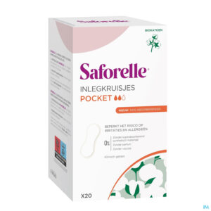 Packshot Saforelle Coton Protect Inlegkruisjes Pocket 20
