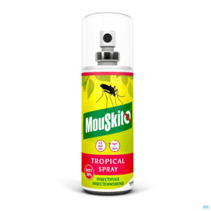 Packshot Mouskito Tropical Tropische gebieden 50% DEET 100 ml spray