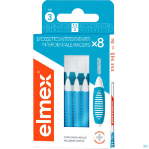 Packshot Elmex set Interdentale Borsteltjes Iso 3 1.1mm