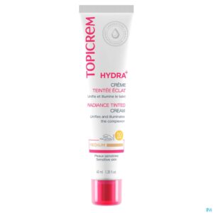 Packshot Topicrem Hydra+ Getinte Cr Eclat Medium 40ml Nf