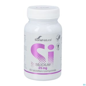Packshot Soria Silicium 25mg Tabl 60