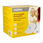 Packshot Medela Ultra Ademende Zoogkompressen 60