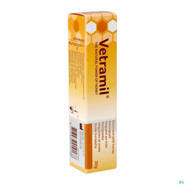 Packshot Vetramil Honingzalf Tube 30g