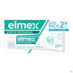 Packshot Elmex Sensitive Professional Tandpasta Tube 2x75ml