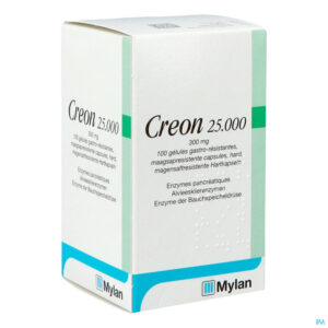 Packshot Creon 25000 Caps Maagsapresist Hard 100 X 300mg