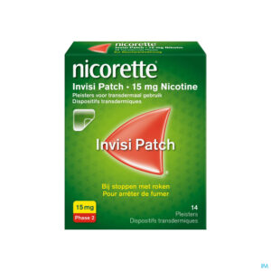 Packshot Nicorette Invisi 15mg Patch 14
