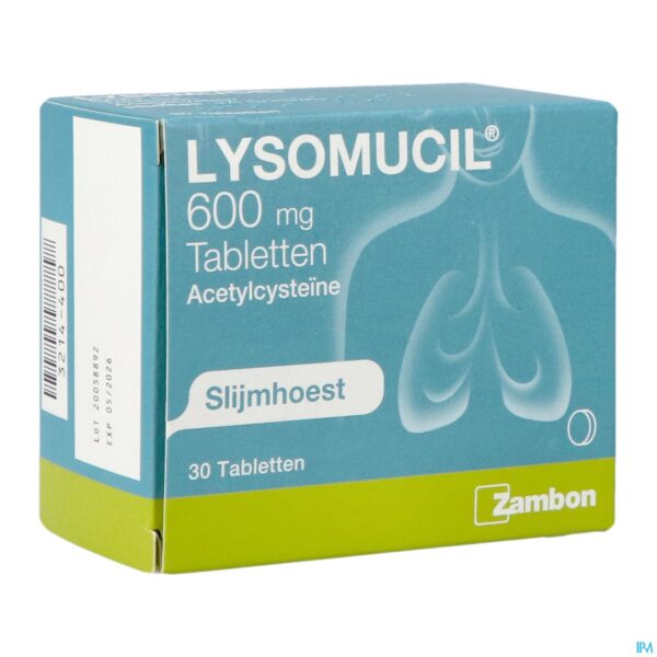 Packshot Lysomucil 600 Tabl 30 X 600mg