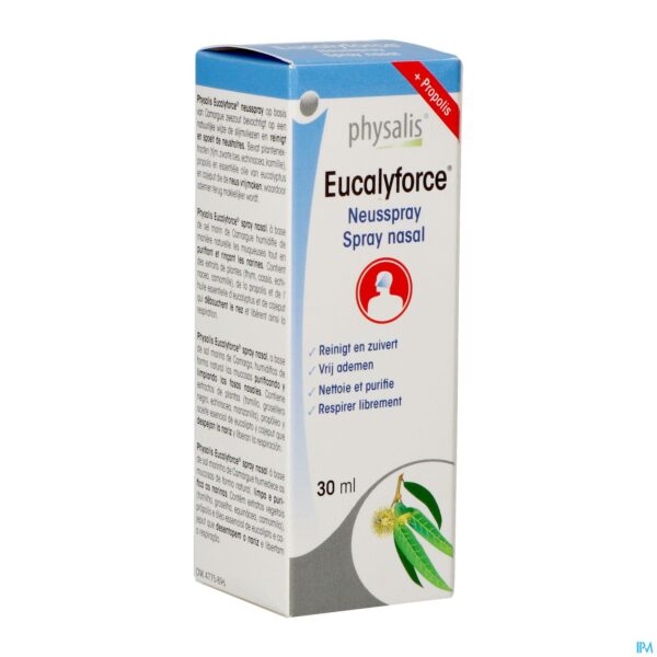 Packshot Physalis Eucalyforce Neusspray 30ml Packshot Physalis Eucalyforce Neusspray 30ml