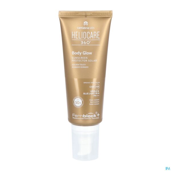 Packshot Heliocare 360° Body Glow Spf50+ Tube 100ml Packshot Heliocare 360° Body Glow Spf50+ Tube 100ml