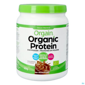 Packshot Orgain Organic Protein Chocolade Pdr 462g