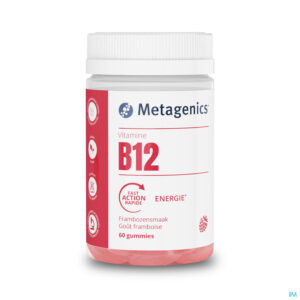 Packshot Vitamine B12 500mcg Framboos Gummies 60 Metagenics