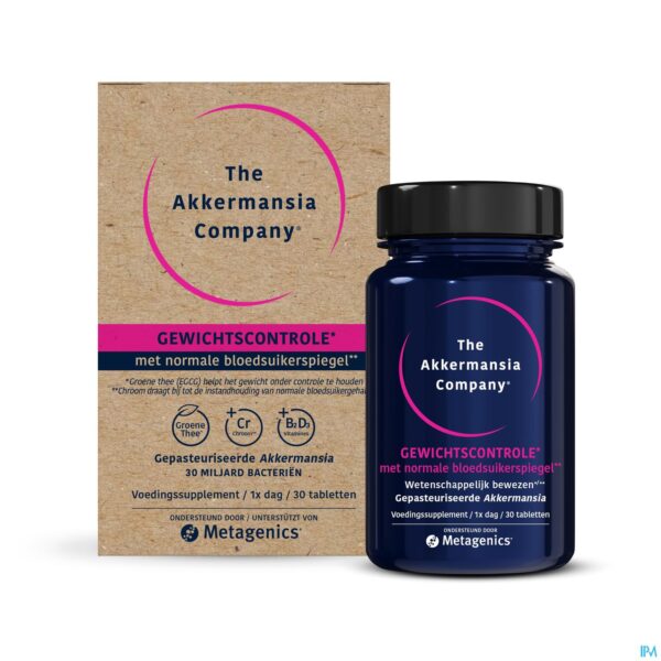 Packshot Akkermansia Company Gewichtscontrole Gluc. Tabl 30