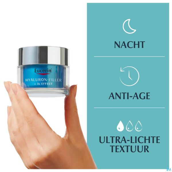 Lifestyle_image Eucerin Hyaluron Filler+ X3 Nachtcr Hydra B. 50ml
