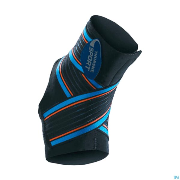 Productshot Thuasne Sport Enkelbandage Strapping Blauwgrijs l Productshot Thuasne Sport Enkelbandage Strapping Blauwgrijs l