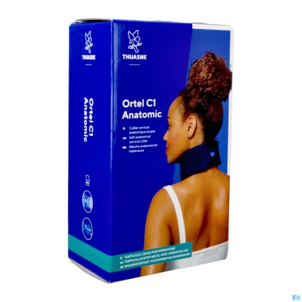 Packshot Nekbrace Ortel C1 Anat H 9cm Blauw M3