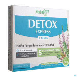 Packshot Herbalgem Detox Express Monodosissen 7x10ml