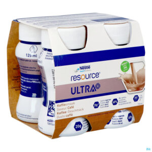Packshot Resource Ultra+ Koffiesmaak 4x125ml Nf