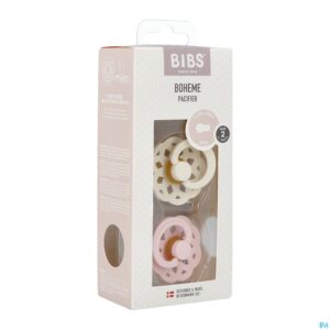 Packshot Bibs 2 Fopspeen Boheme Duo Ivory&blossom
