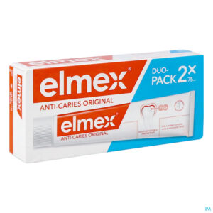Packshot Elmex A/caries Original Tandpasta 2x75ml