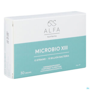 Packshot Alfa Microbio Xiii Maagsapresist V-caps 30