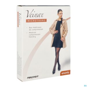 Packshot Veinax Knie-kous Vrouw Microtrans 3 Lang Beige M2