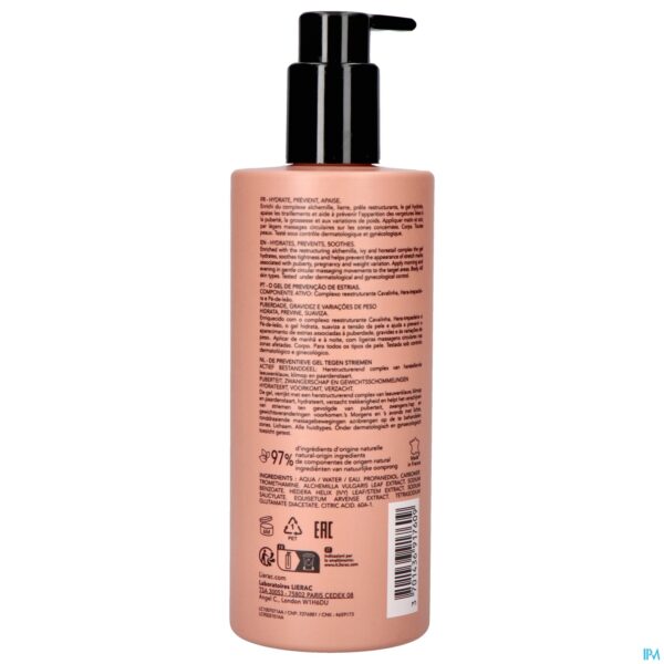 Packshot Lierac Phytolastil De Gel Creme A/striemen Fl400ml Packshot Lierac Phytolastil De Gel Creme A/striemen Fl400ml