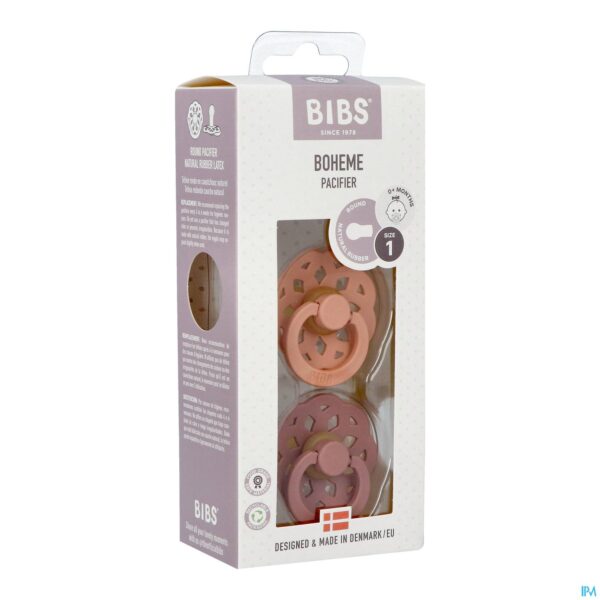 Packshot Bibs 1 Fopspeen Boheme Duo Peach/woodchuck 2