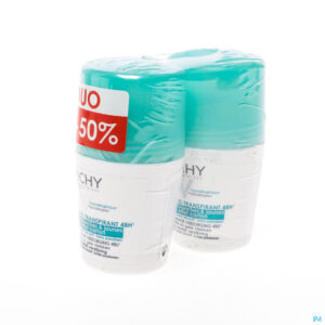 Packshot Vichy Deo A/trace Roller 48h Duo 2x50ml