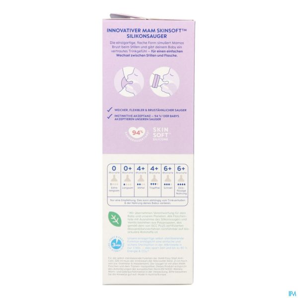 Productshot Mam Easy Start A/colic Zuigfl.pure Matt Lilac320ml
