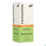 Packshot Pepermunt Bio Ess Olie 30ml Pranarom