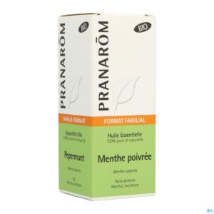 Packshot Pepermunt Bio Ess Olie 30ml Pranarom
