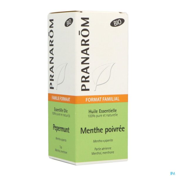 Packshot Pepermunt Bio Ess Olie 30ml Pranarom